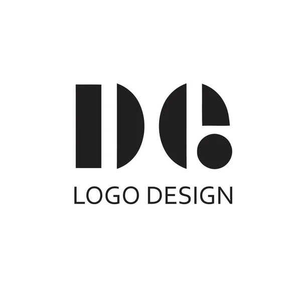 Letra Para Diseño Sencillo Del Logotipo — Vector de stock