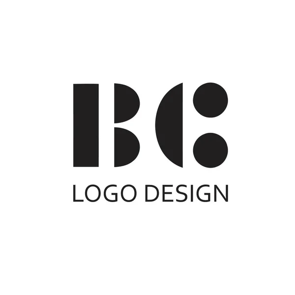 Letra Para Diseño Simple Del Logotipo — Vector de stock