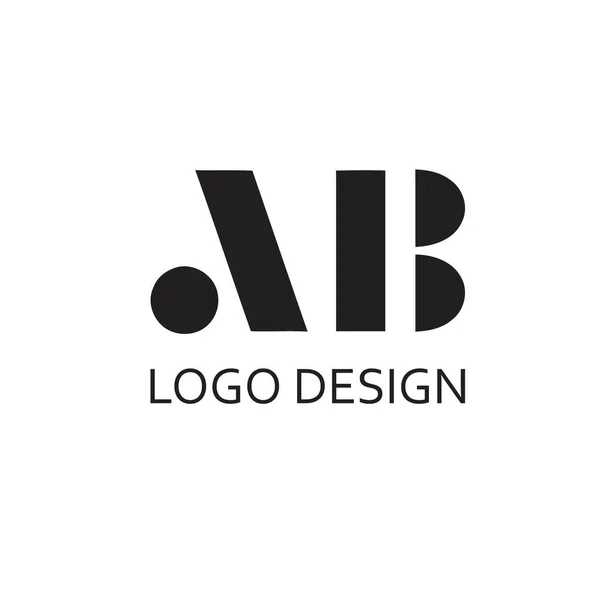 Letra Para Diseño Logotipo Simple — Vector de stock