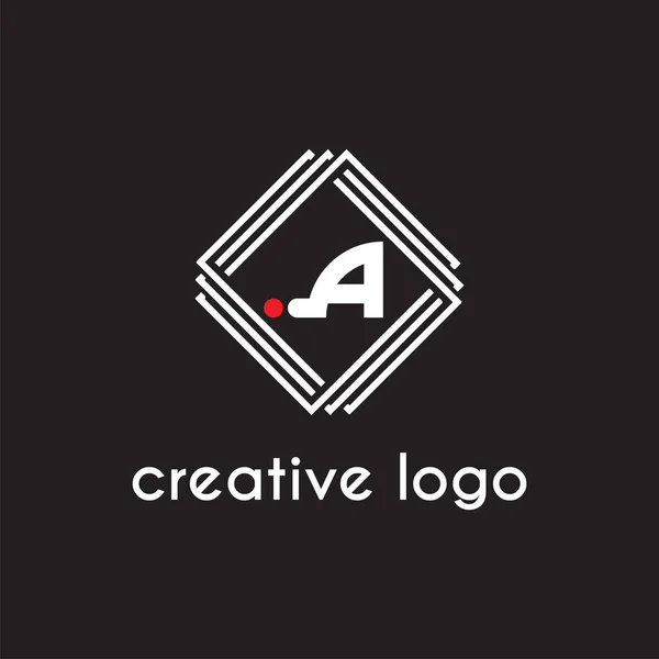 Carta Criativa Uma Geométrica Para Design Empresa Logotipo — Vetor de Stock