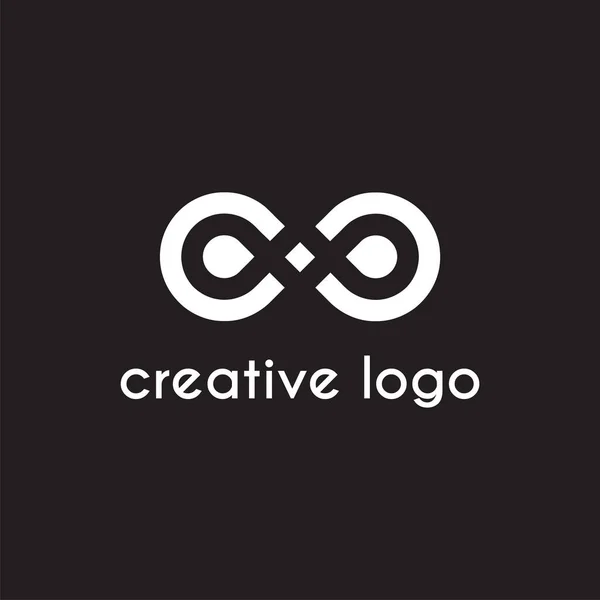 Sinal Criativo Infinito Geométrico Para Projeto Empresa Logotipo — Vetor de Stock