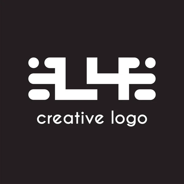 Creative Letter Geometric Logo Company Design — Stock Vector