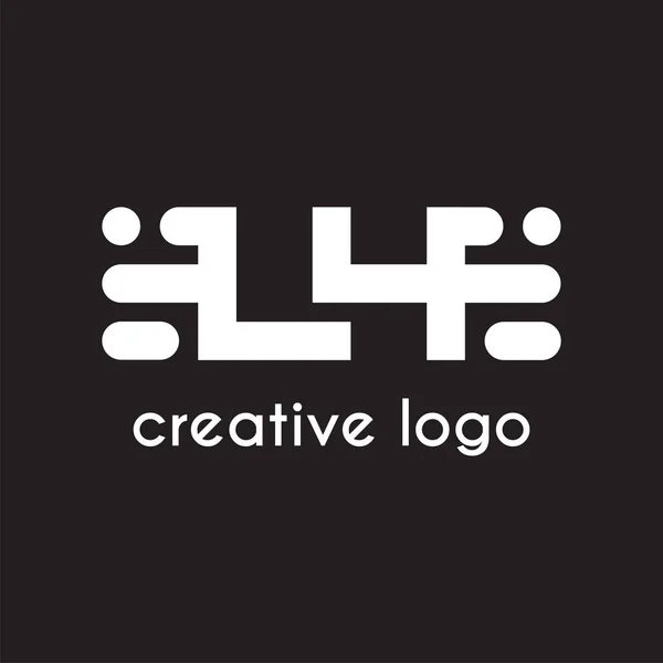 Kreativer Buchstabe Geometrisch Für Logo Firmendesign lizenzfreie Stockillustrationen