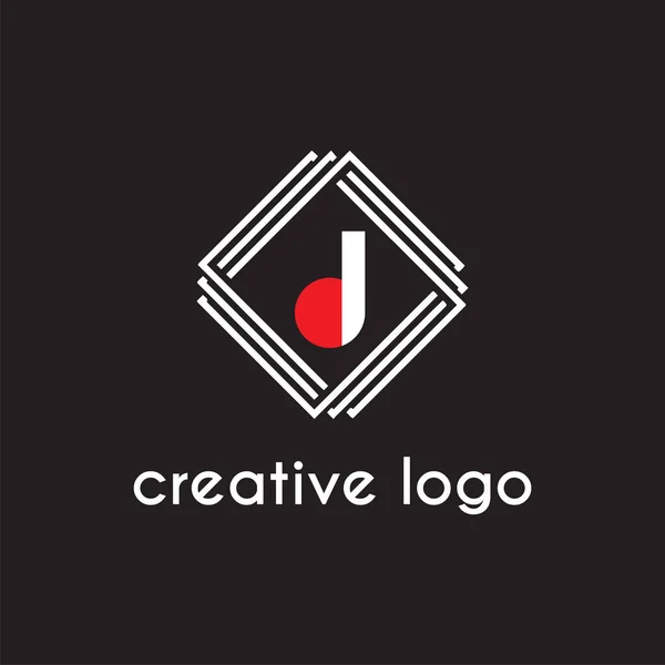 Carta Creativa Geométrica Para Diseño Empresa Logo — Archivo Imágenes Vectoriales