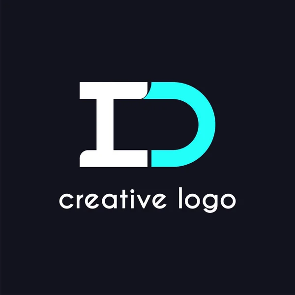 Креативная Буква Геометрические Логотипа Компании Дизайн — стоковый вектор