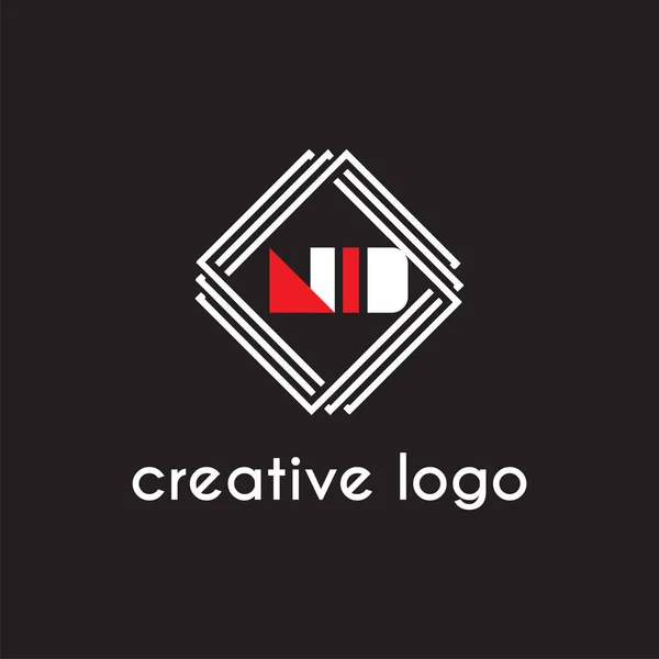 Kreatywny List Geometryczne Dla Projektu Firmy Logo — Wektor stockowy