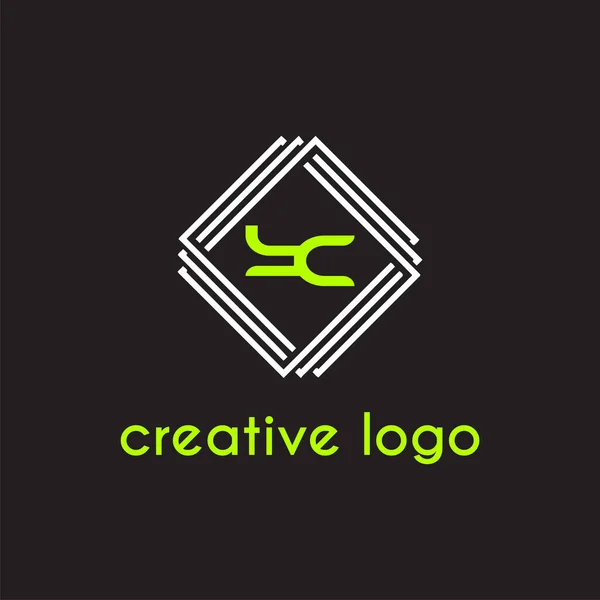 Δημιουργικό Γράμμα Γεωμετρικό Για Λογότυπο Της Εταιρείας Σχεδιασμού — Διανυσματικό Αρχείο