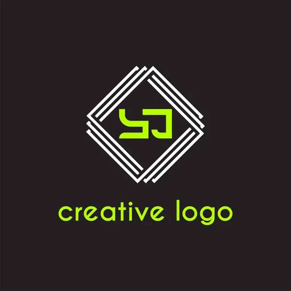 Kreativer Buchstabe Geometrisch Für Logo Firmendesign — Stockvektor