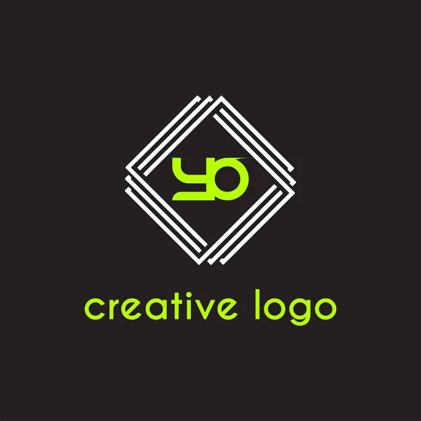 Carta Criativa Geométrico Para Projeto Empresa Logotipo — Vetor de Stock