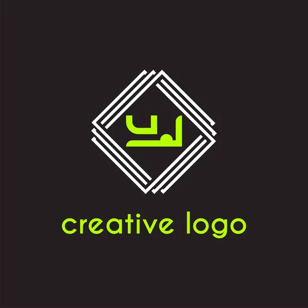 Creative Letter Geometric Logo Company Design — Stock Vector