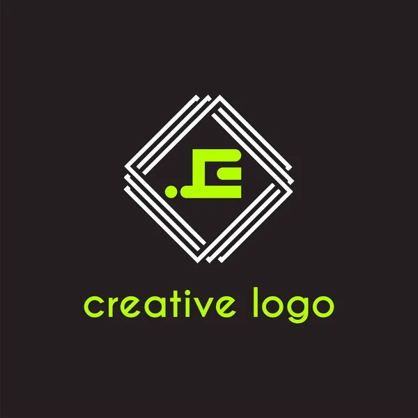 Luova Kirjain Geometrinen Logo Yrityksen Suunnittelu — vektorikuva