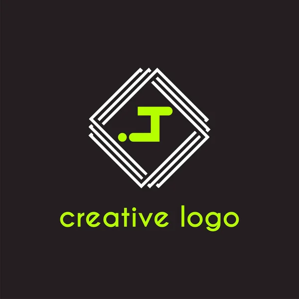 Creative Letter Geometric Logo Company Design — Stock Vector