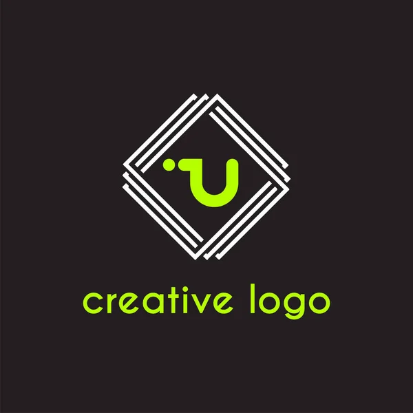 Carta Creativa Geométrica Para Diseño Empresa Logo — Archivo Imágenes Vectoriales