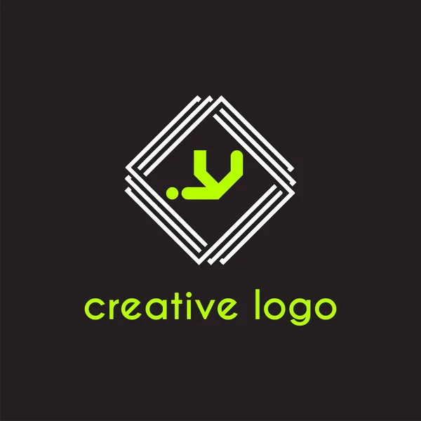 Креативное Письмо Геометрическое Дизайна Логотипа Компании — стоковый вектор