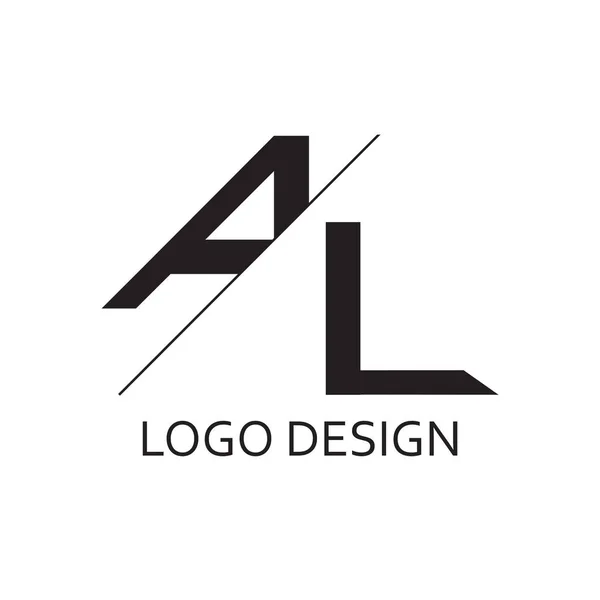 Lettera Creativa Geometrico Logo Aziendale Design — Vettoriale Stock