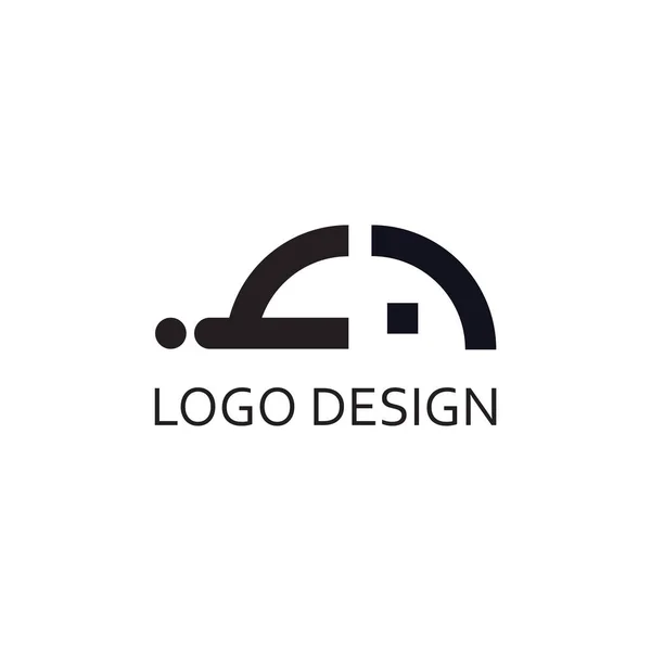 Letra Simples Monograma Para Projeto Empresa Logotipo —  Vetores de Stock