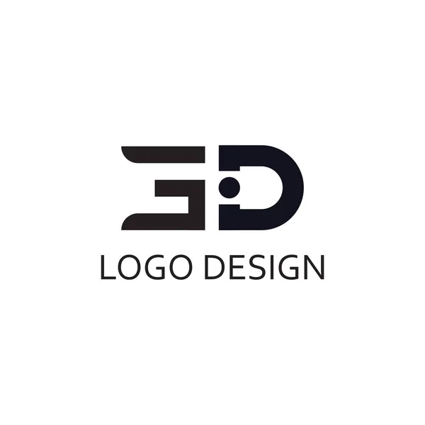 Simple Lettre Monogramme Pour Conception Entreprise Logo — Image vectorielle