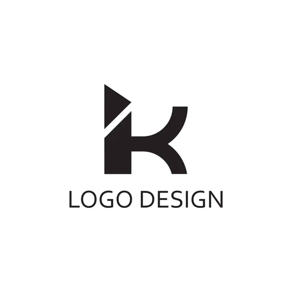 Lettre Simple Monogramme Pour Conception Entreprise Logo — Image vectorielle