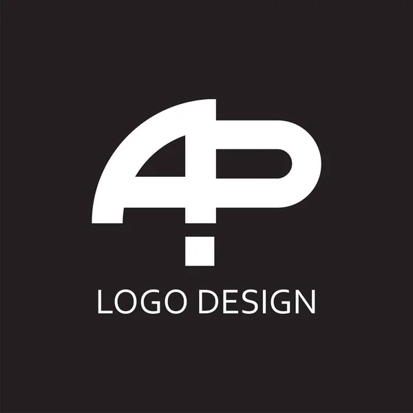 Lettre Simple Monogramme Pour Conception Entreprise Logo — Image vectorielle