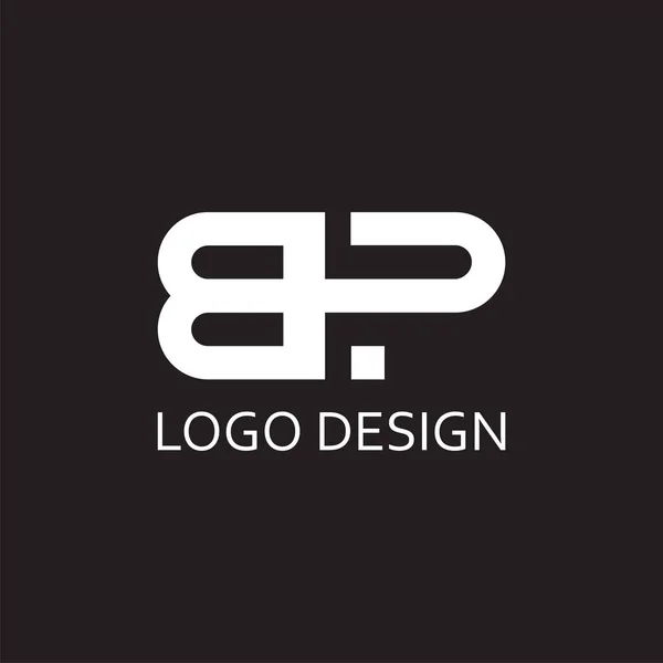 Semplice Lettera Monogramma Logo Aziendale Design — Vettoriale Stock