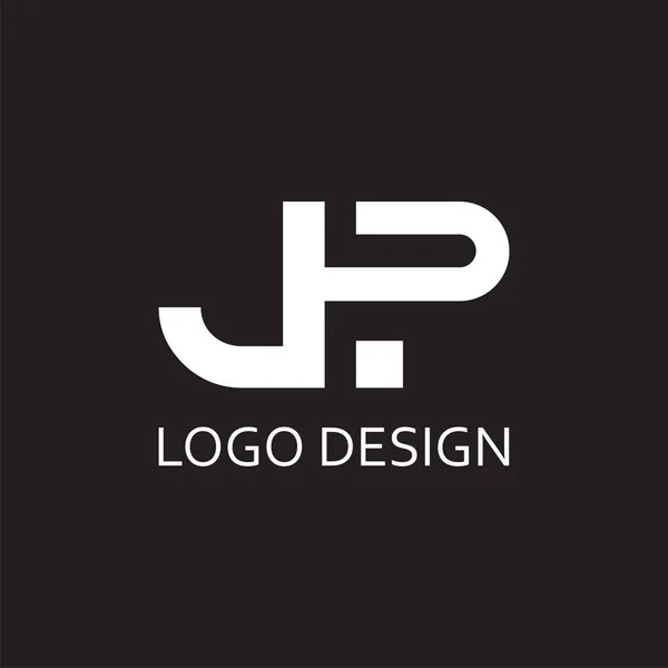 Letra Simple Monograma Para Diseño Compañía Logotipo — Archivo Imágenes Vectoriales