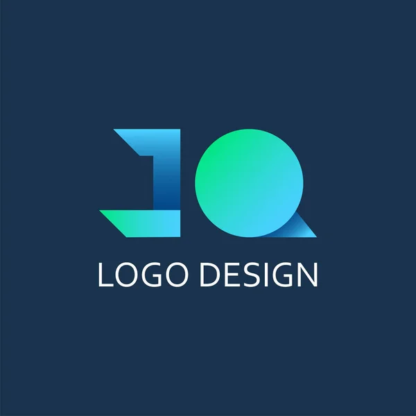 Moderner Buchstabe Gradienten Vektor Logo Design Stockillustration