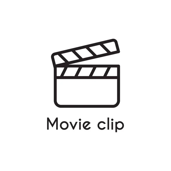 Logo Wektora Klipu Filmowego — Wektor stockowy