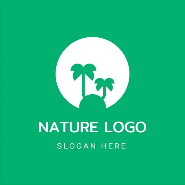 ağaç çember vektör logosu