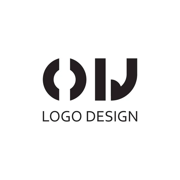 Простая Буква Логотипа Компании Дизайн — стоковый вектор