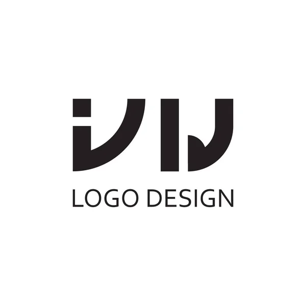 Eenvoudige Letter Voor Logo Bedrijfsontwerp — Stockvector