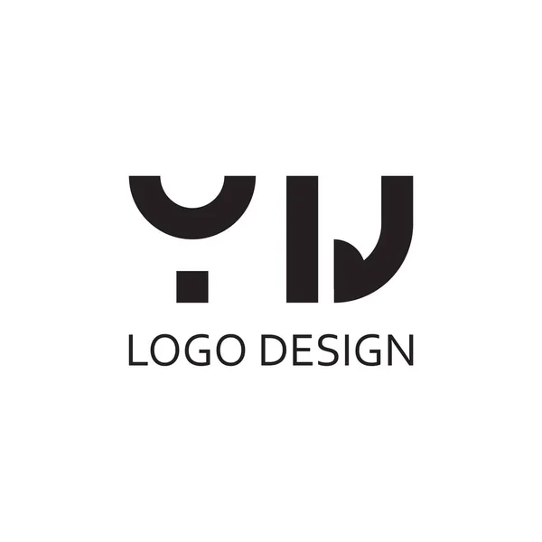 Jednoduché Písmeno Pro Design Loga Firmy — Stockový vektor