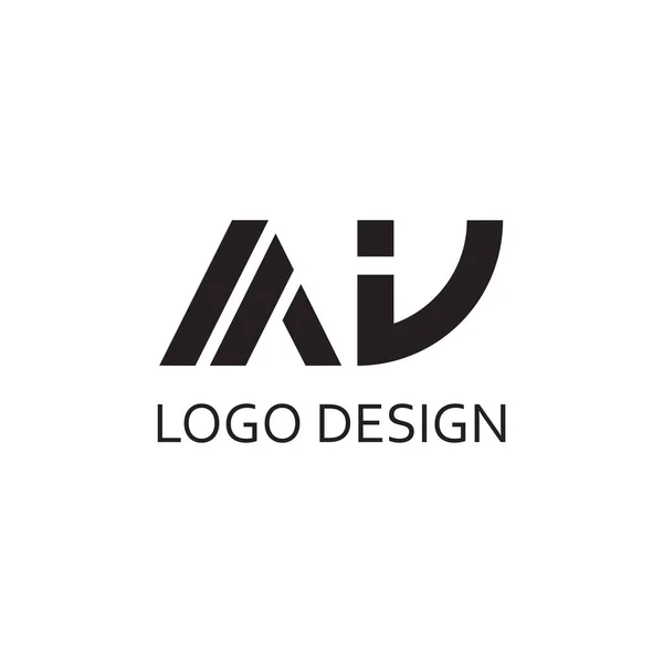 Eenvoudige Letter Monogram Voor Logo Bedrijfsontwerp — Stockvector