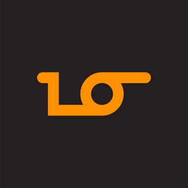 Logo tasarım şablonu için basit L O harfi