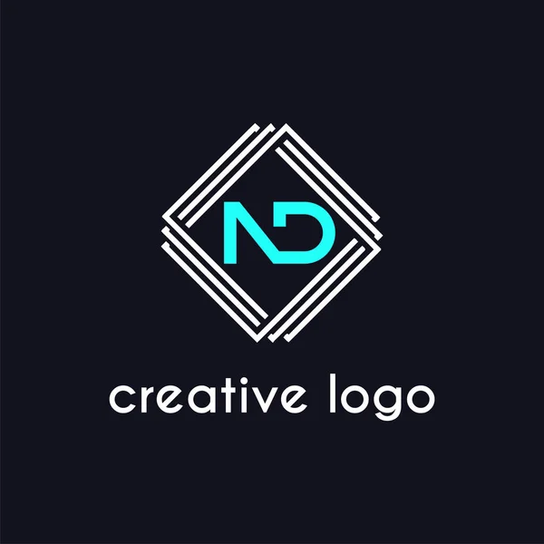 Kreatywny List Logo Projektowe Firmy — Wektor stockowy