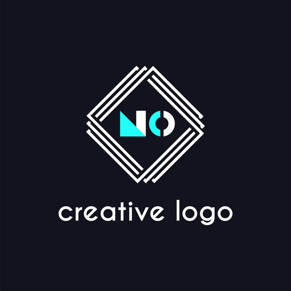 Carta Criativa Não Para Projeto Empresa Logotipo — Vetor de Stock