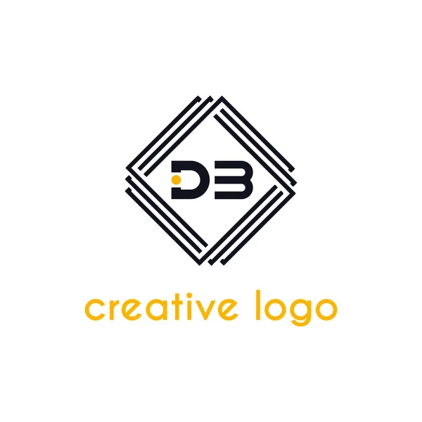 Letra Creativa Para Diseño Compañía Del Logotipo — Vector de stock