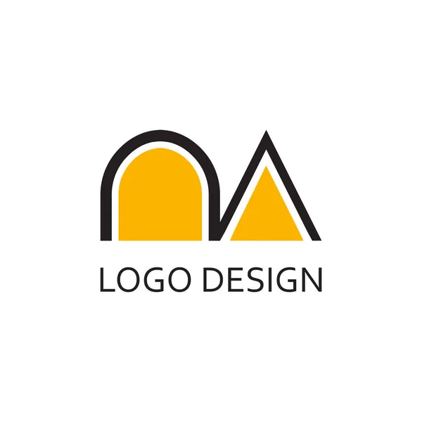 Prosta Litera Projektowania Logo Firmy — Wektor stockowy
