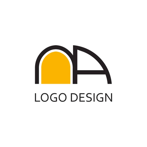 Простая Буква Дизайна Логотипа Компании — стоковый вектор