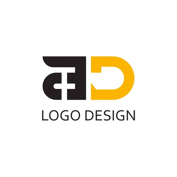 Letra Simples Para Projeto Empresa Logotipo — Vetor de Stock