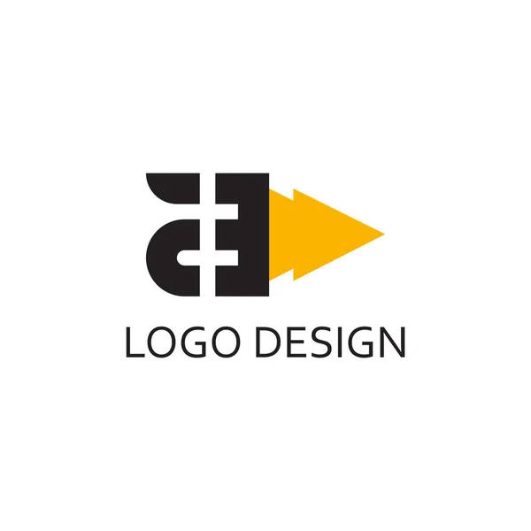 Lettre Simple Pour Conception Entreprise Logo — Image vectorielle