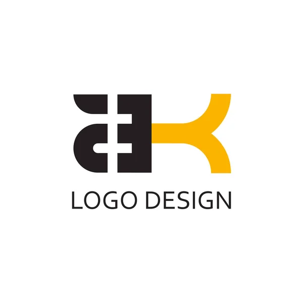 Lettre Simple Pour Conception Entreprise Logo — Image vectorielle