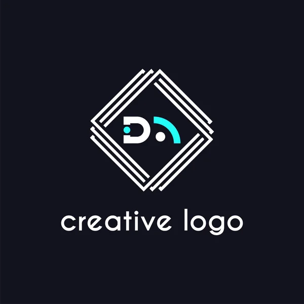 Carta Creativa Para Diseño Empresa Logo — Vector de stock