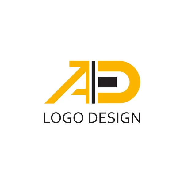 Lettera Creativa Monogramma Logo Modello Design — Vettoriale Stock