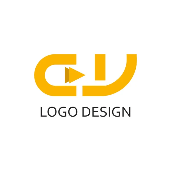 Lettre Simple Pour Logo Design Entreprise — Image vectorielle