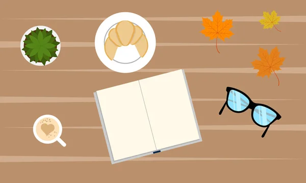 Masaüstü. Kitap okuma. Masada kitap okuyordum. Sonbahar atmosferi