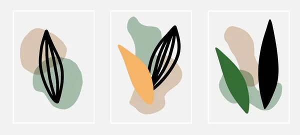  Soyut modern el minimalist poster çizer