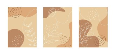  Soyut modern el minimalist poster çizer