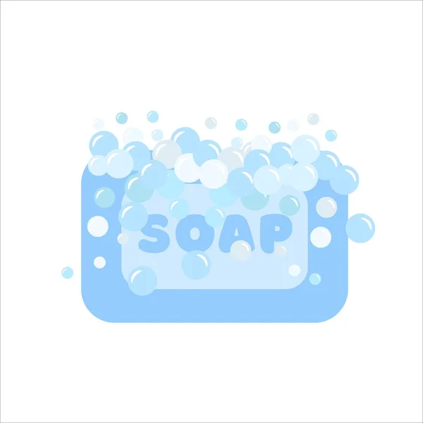  Köpüklü sabun beyaz arkaplanda izole edilmiş