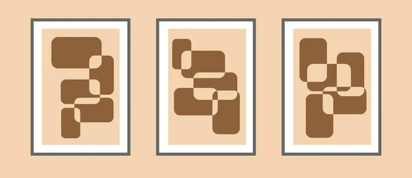  Soyut estetik minimalist sanatsal el kompozisyonu seti