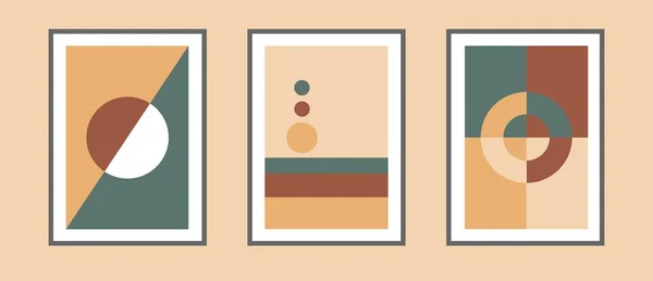  Soyut estetik minimalist sanatsal el kompozisyonu seti